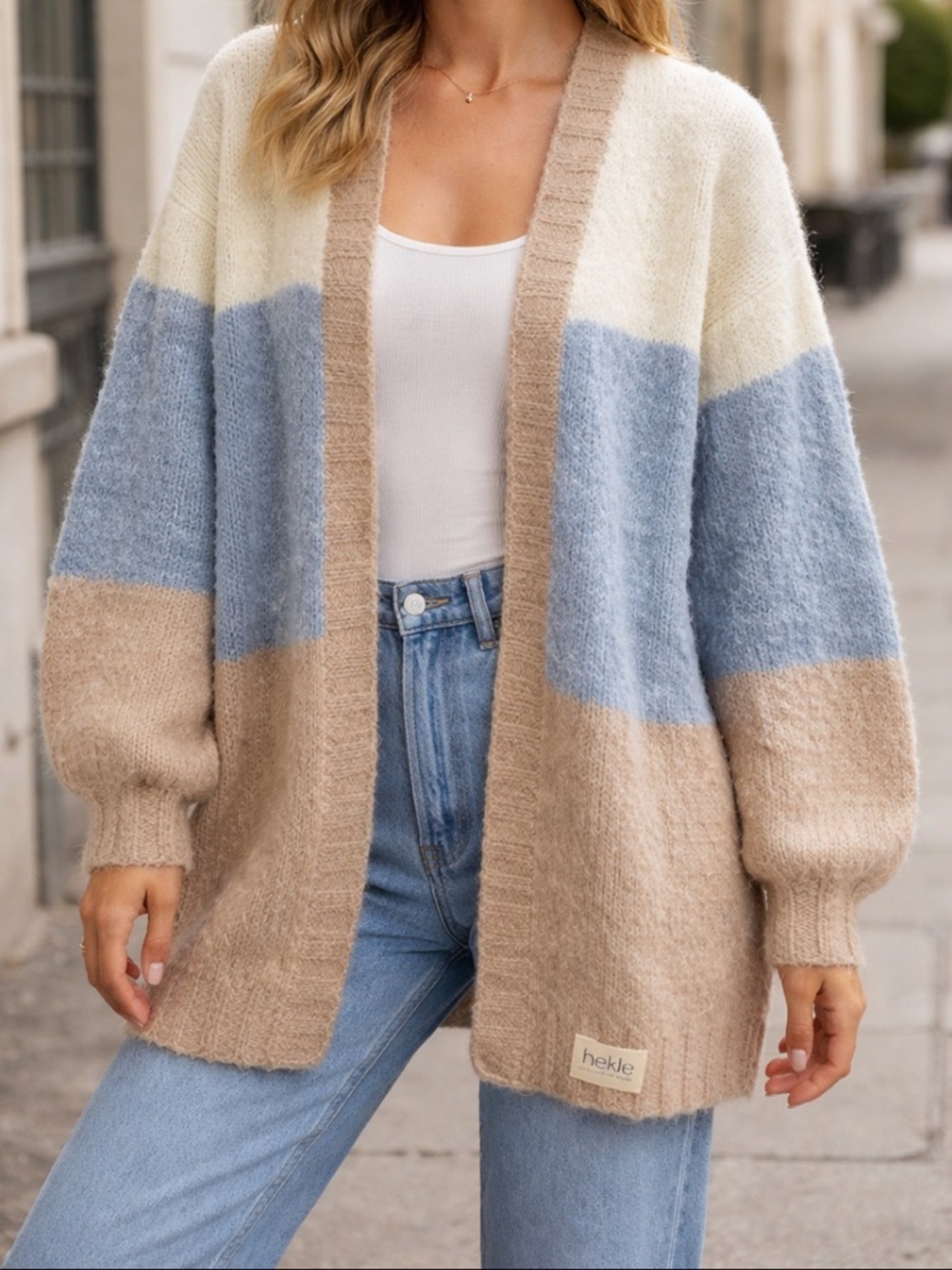 HEKLE | Colorblock Cardigan